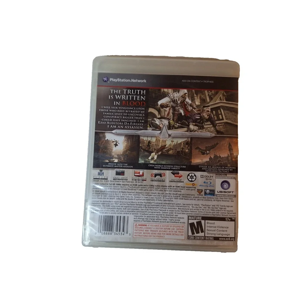 Assassin's Creed 2 - Sony PlayStation 3 with manual good condition